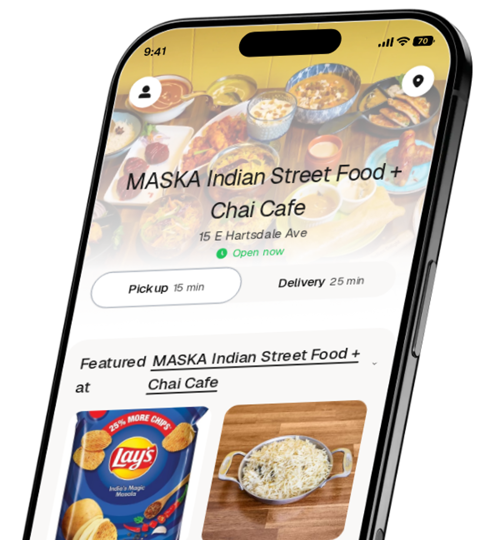 MASKA Indian Street Food + Chai Cafe app preview